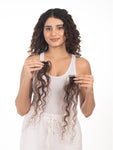 1 Clip Streaks Pair (Curly) Medium Chocolate Brown