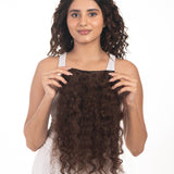 4 Clip Volumizer (Curly) Medium Chocolate Brown