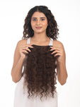 4 Clip Volumizer (Curly) Medium Chocolate Brown