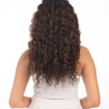 4 Clip Volumizer (Curly) Medium Chocolate Brown