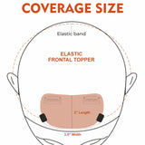Elastic Frontal Topper Natural Black
