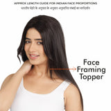 Face Framing Topper Natural Black