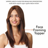 Face Framing Topper Medium Chocolate Brown