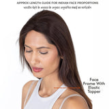 Face Frame With Elastic Topper Medium Chocolate Brown