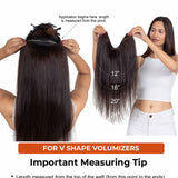 V-Shape Volumizer Medium Chocolate Brown