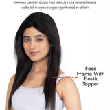 Face Frame With Elastic Topper Natural Black