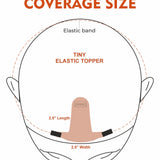Tiny Elastic Topper Dark Brown