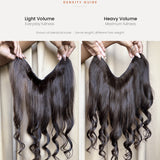 HairJoy volume guide: Light Volume and Heavy Volume U Shape Volumiser, shown at identical scale
